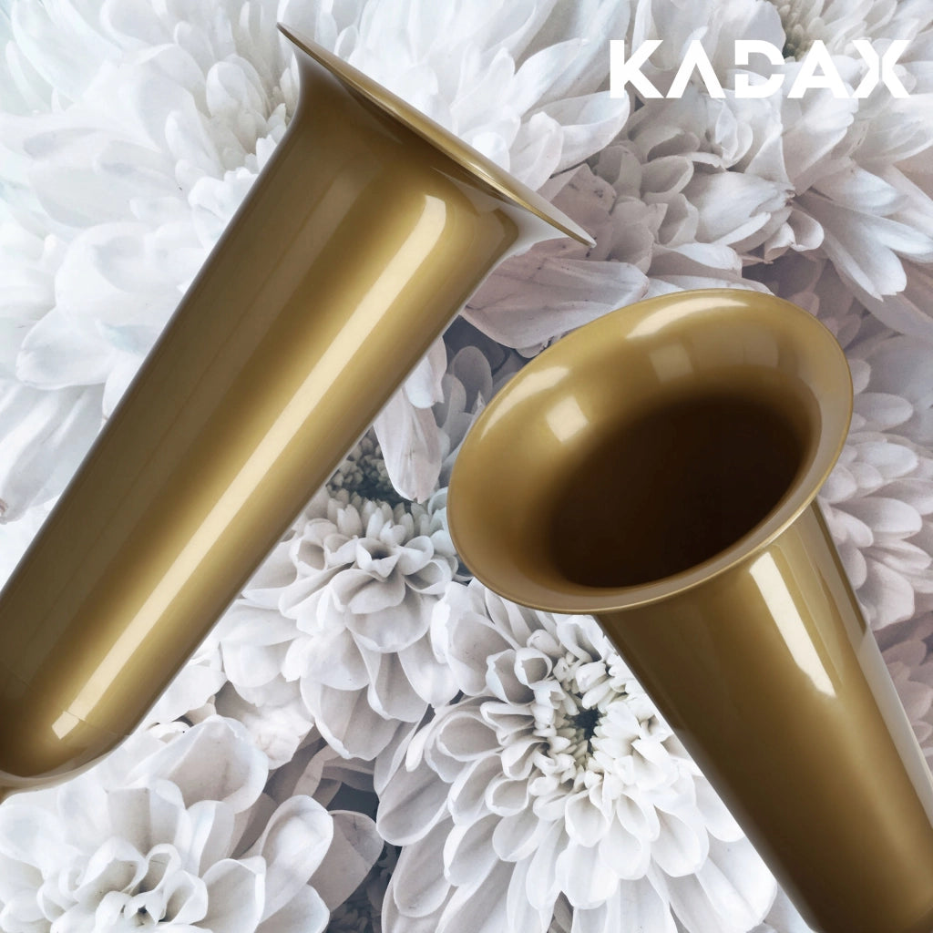 Vaso KADAX Bottiglia per Cimitero Lapide 35cm Lapide per Fiori Oro