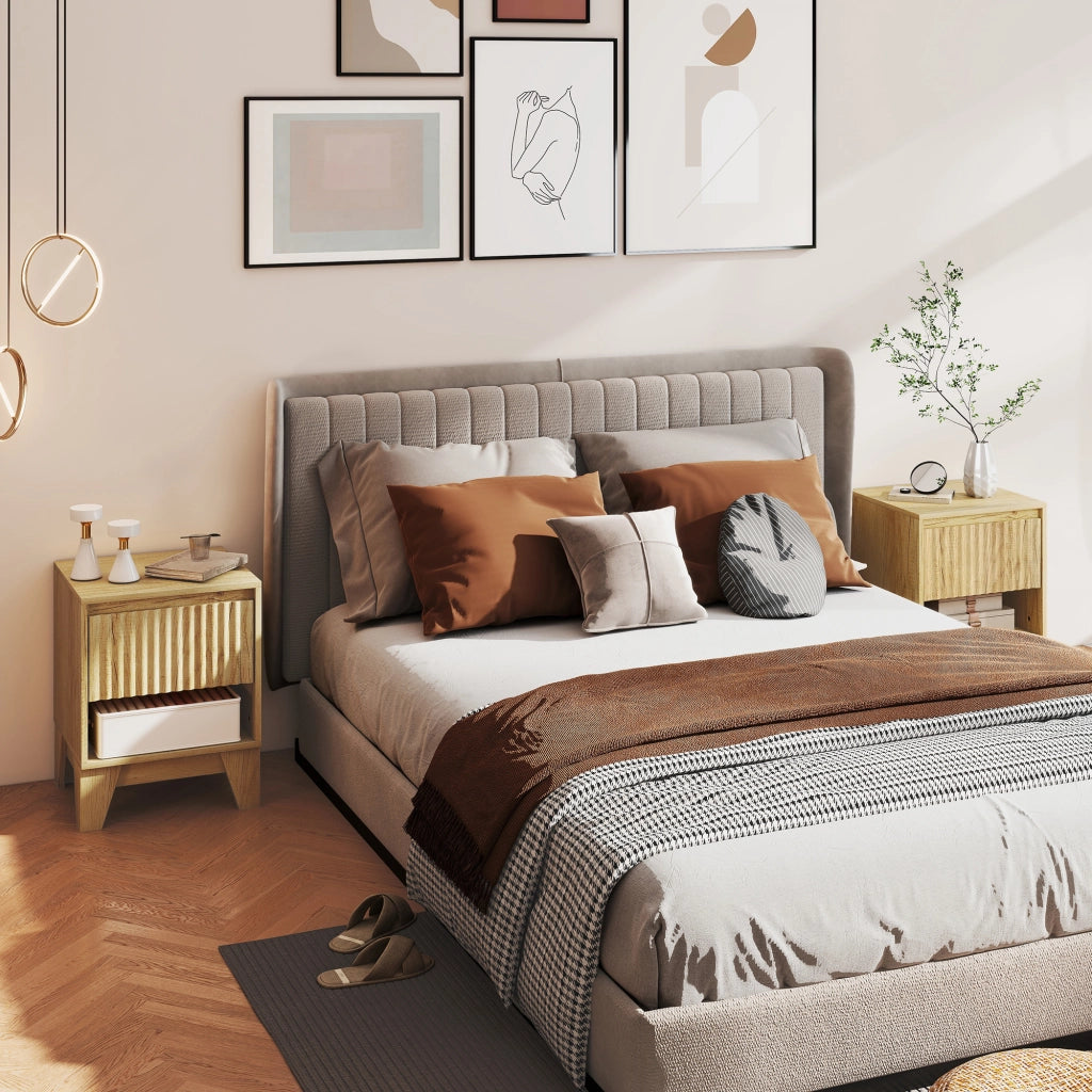 Tavolino da notte ¨C zephmum ¨C 43x40x55cm naturale