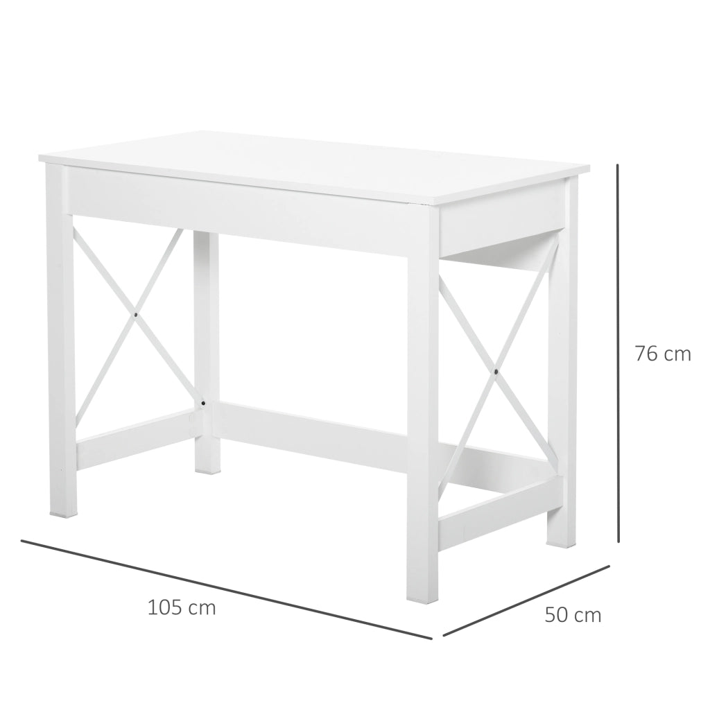 Scrivania per computer ¨C zephmum ¨C bianco 105x50x76 cm