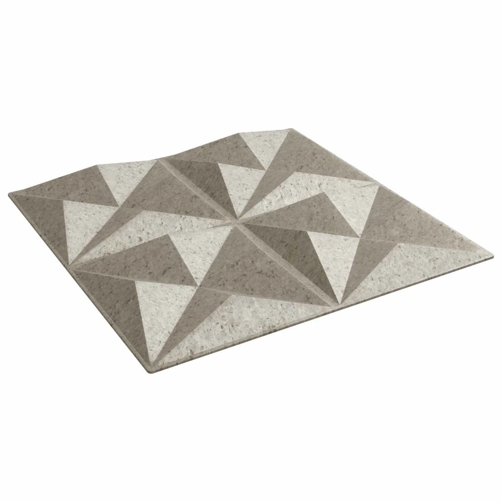 Pannelli da parete 12 pz Beton Origami 50 x 50 cm Schiuma XPS CFW9348138