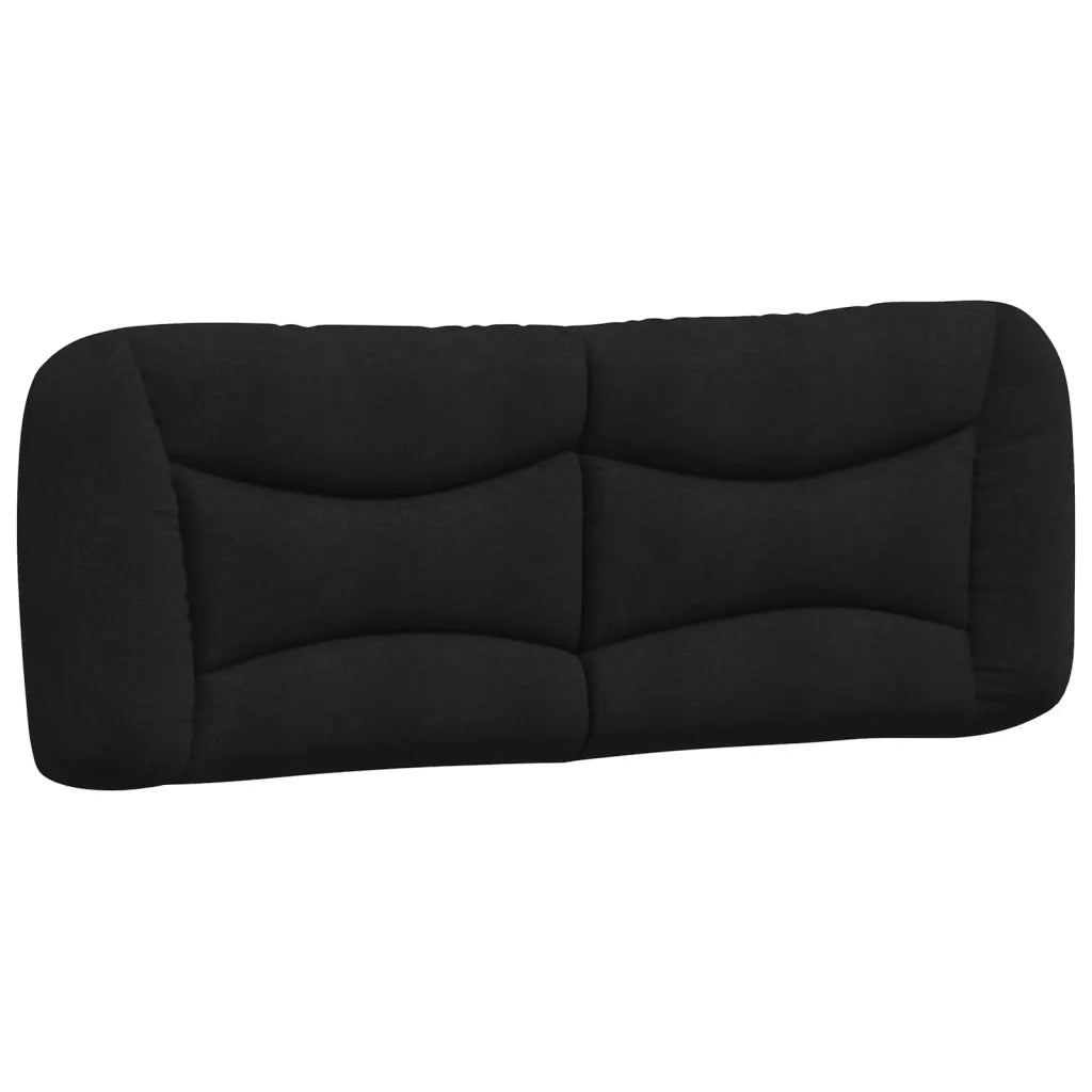 Letto con Materasso Hvar Nero 140x200 cm in Tessuto