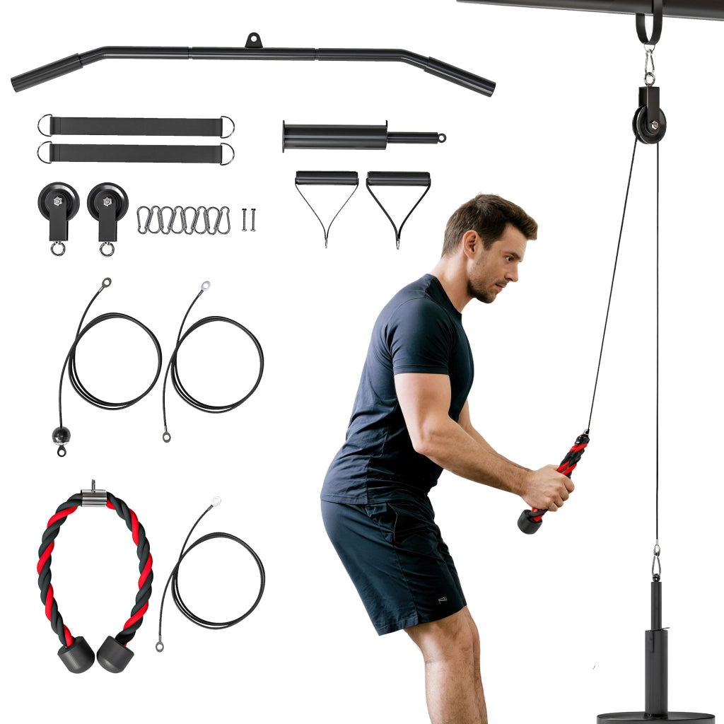 Sistema di Pulegge per Allenamento Braccia ¨C Minimal ¨C Colore Nero