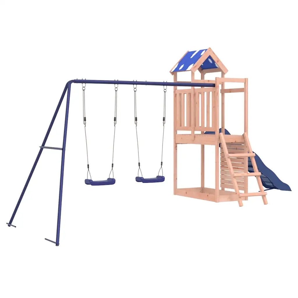 Set da Gioco da Esterno in Legno Massello di Douglas