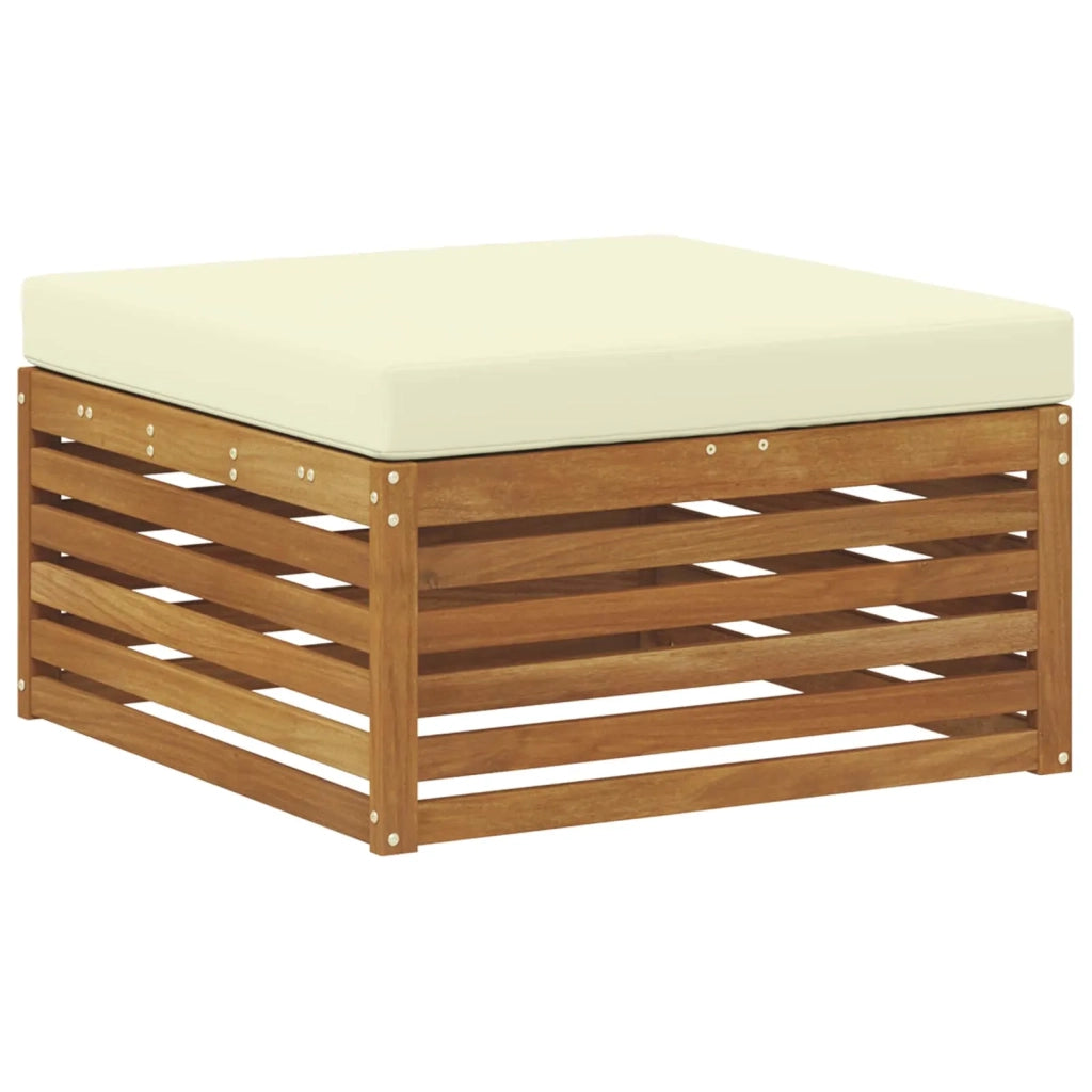 Set di divani da esterno con cuscino 9 pcs Naturale e Crema 3383758