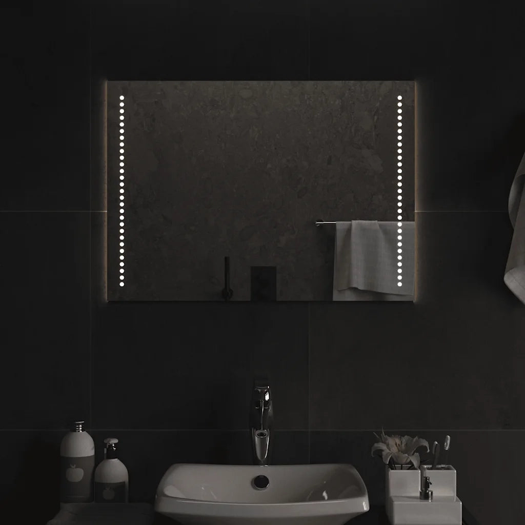 Specchio da Bagno con Luci LED 70x50 cm 151727