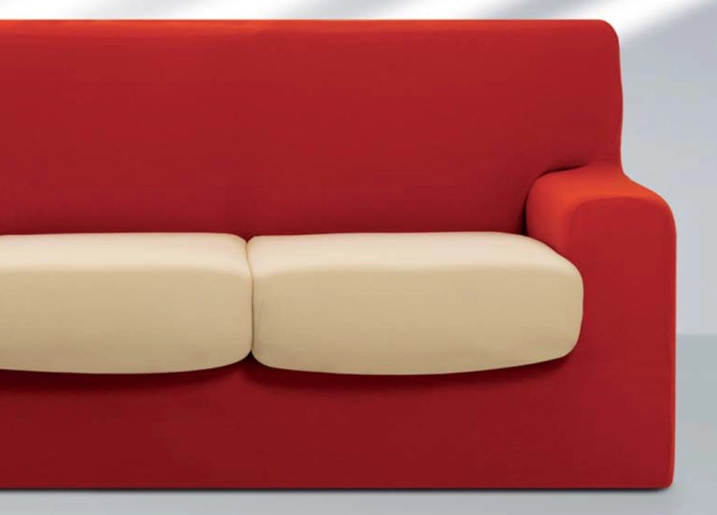 Copriseduta Sofa Cover In Tinta Unita - 2 Posti - Marrone 190