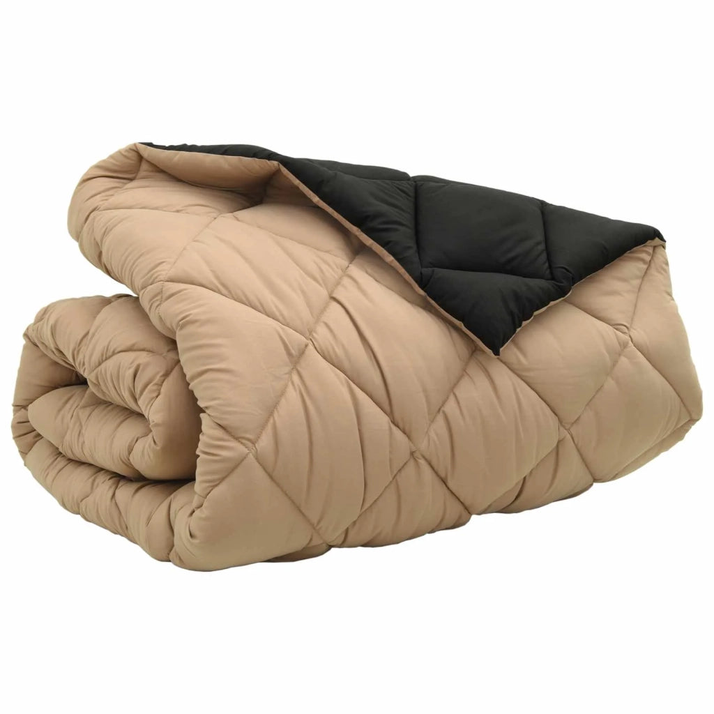 Duvet Invernale Nero e Talpa 200 x 220 cm Microfibra 42025736
