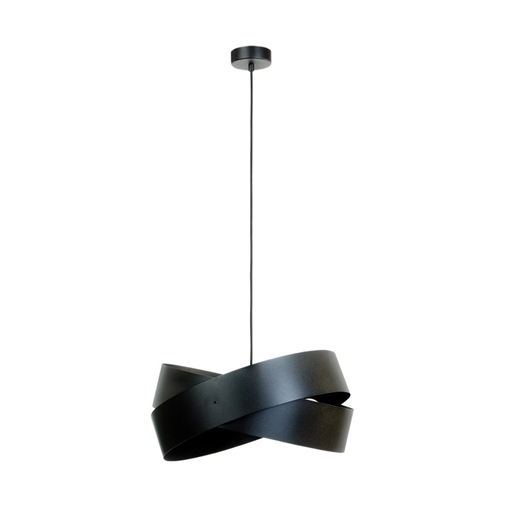 Lampada a sospensione nera metallo Tornado 3xE27 Zuma