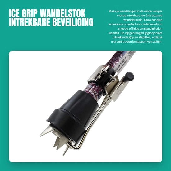 Accessorio per Staffe Intreccabili - IJsgreep - Sicurezza in Neve - Adatto per 16-27 mm - Inclusi Pads in Gomma - Facile da Installare