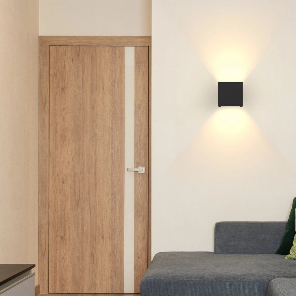 ZMH Applique a LED nere Applique moderne per esterni per la camera da letto