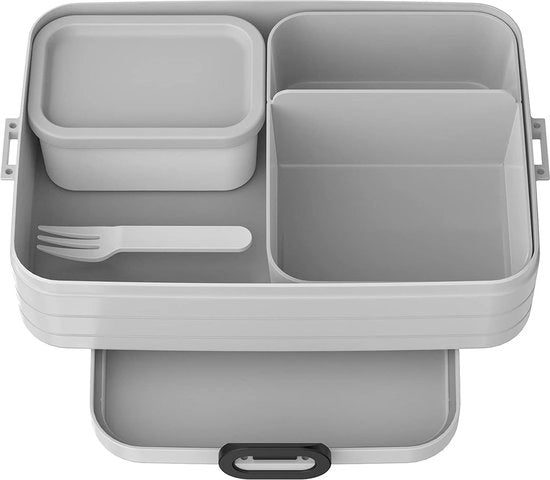 Lunchbox multifunzionale con spazio ampio e compartimenti con bento.