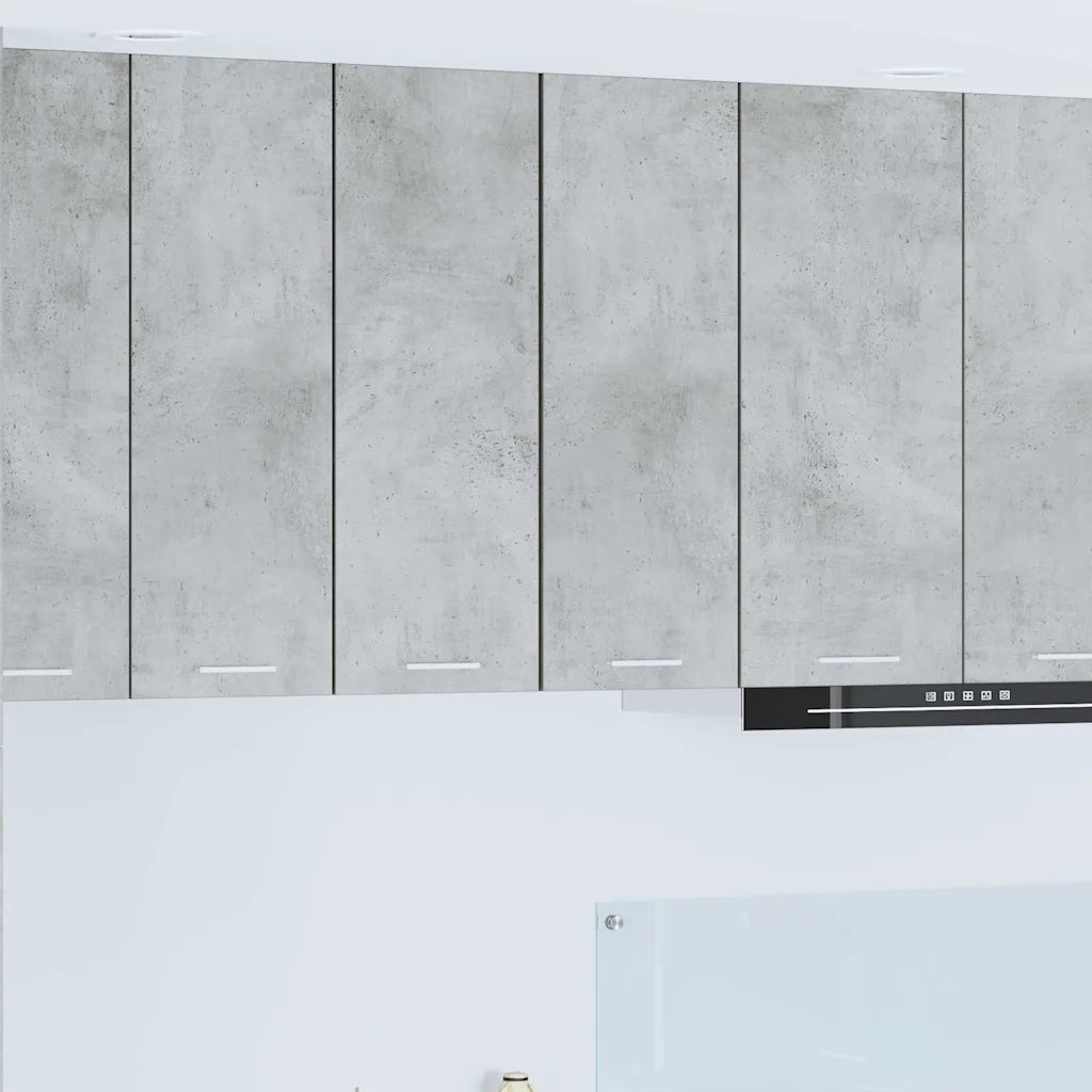 Armadio pensile 2 pcs Grigio Cemento e Bianco 30 x 31 x 80 cm 884249