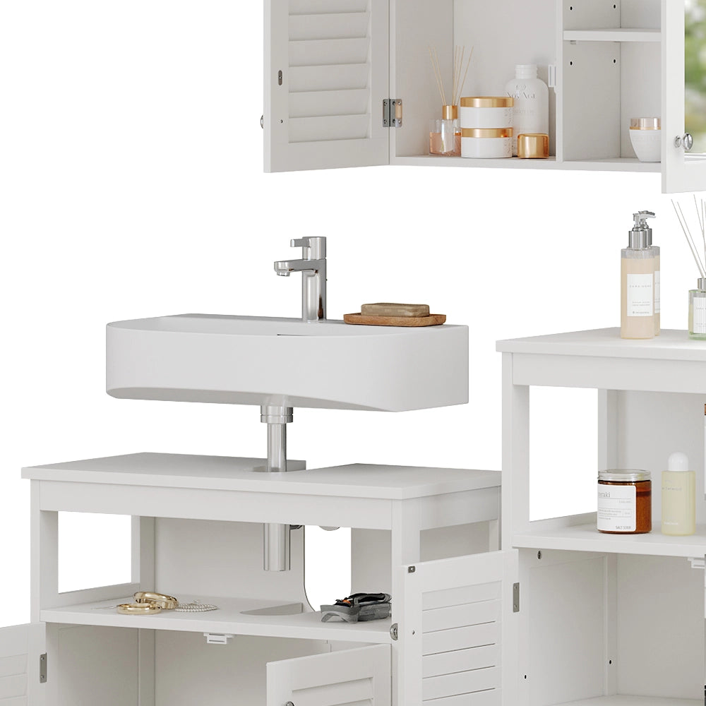 Vicco Set di mobili da bagno Bianco 3 pezzi, opzione 3