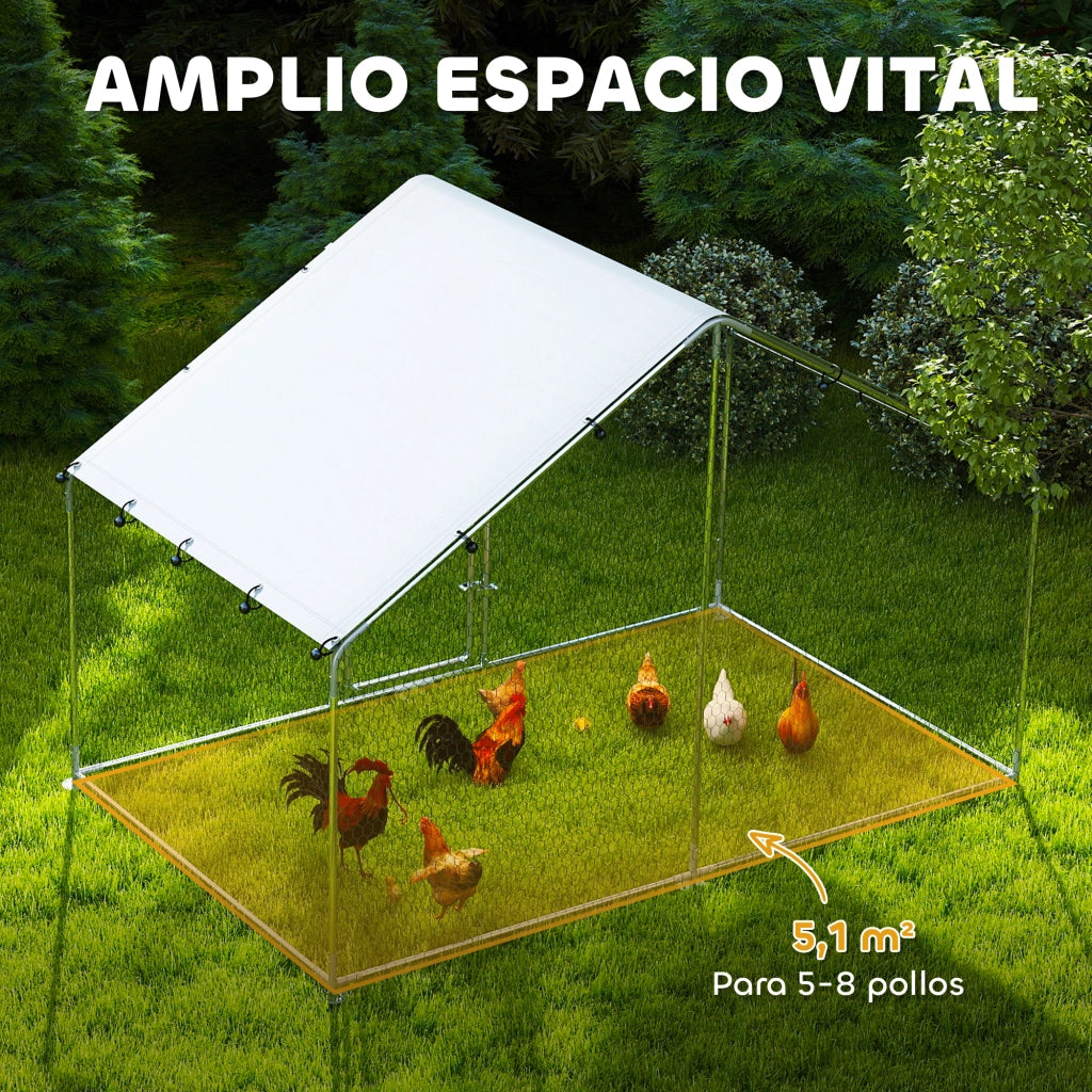 Recinto per Polli ¨C Minimal ¨C Grigio 300x170x190 cm