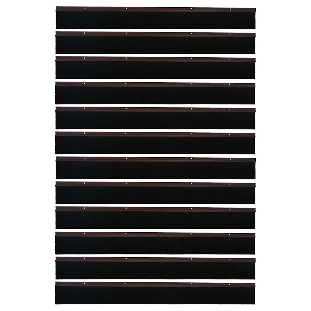 Spazzole per porte a vite 12 pcs Marrone 100 cm 42019449