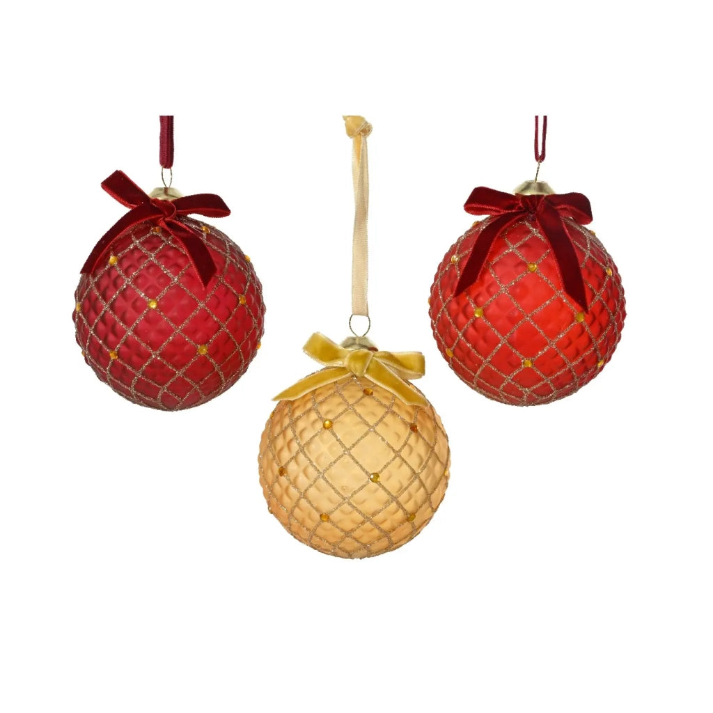 Pallina Vt trasparente c/glitter-gemme
