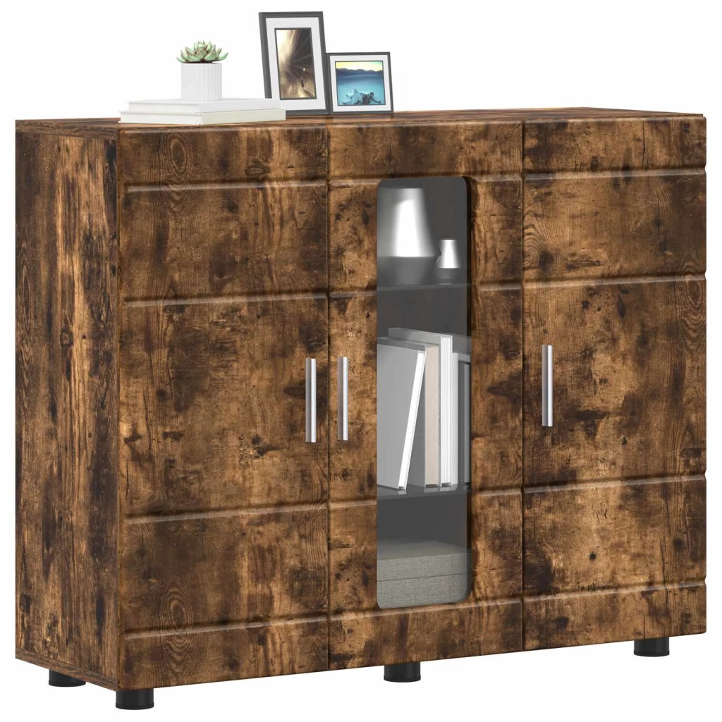 Armadio in Legno Rovere fum¨¦ 88,5 x 30,5 x 73 cm CFW1626109