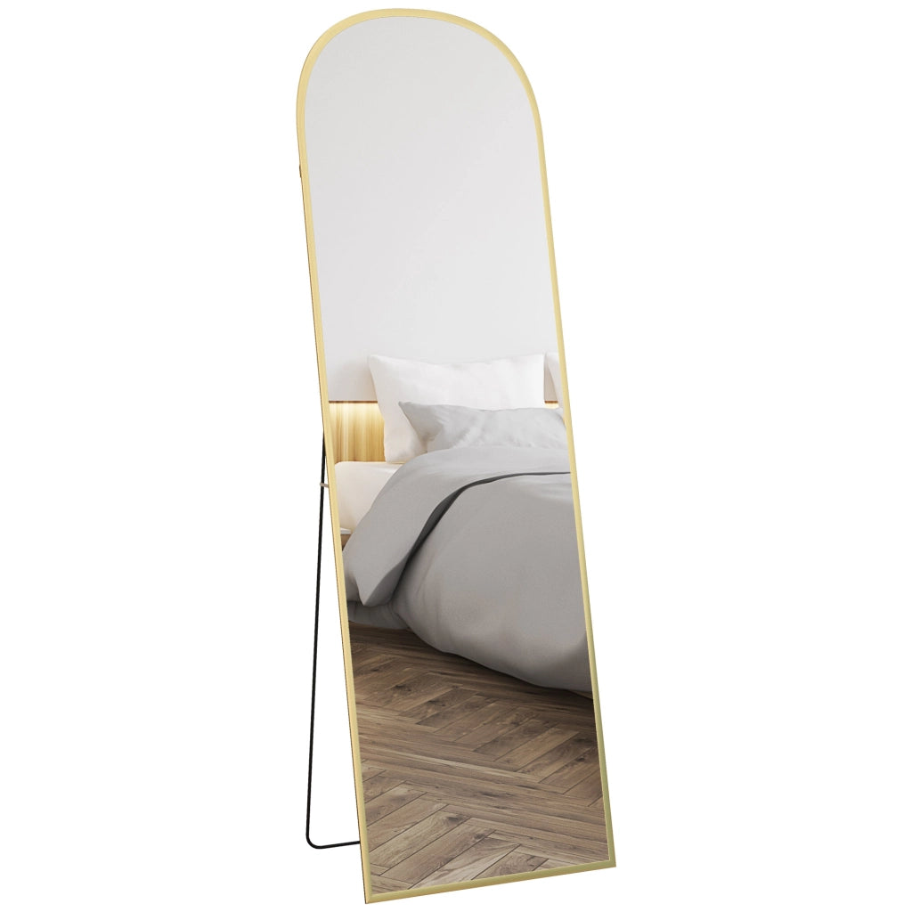 Specchio Moderno ¨C Minimal ¨C Oro Lega Alluminio 50x170cm