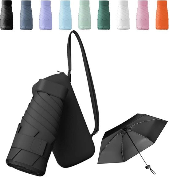 Paraplu compattibile da viaggio - Mini ombrello pieghevole - Protezione UV