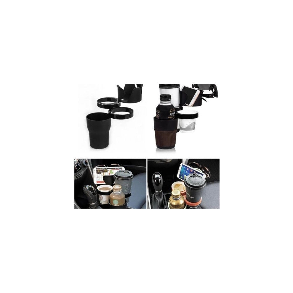 Trade Shop - Supporto 5 In 1 Da Auto Porta Cellulare Smartphone Chiavi Occhiali Universale -