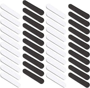40 inserti per cappello autoadesivi EVA schiuma cappello adesivo nero e bianco - 11 x 2 cm