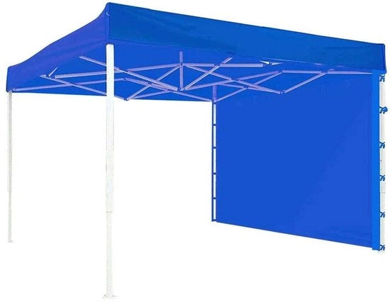 Tenda pavilion - impermeabile - 3 x 2 m - rosso/blu - ripiegabile