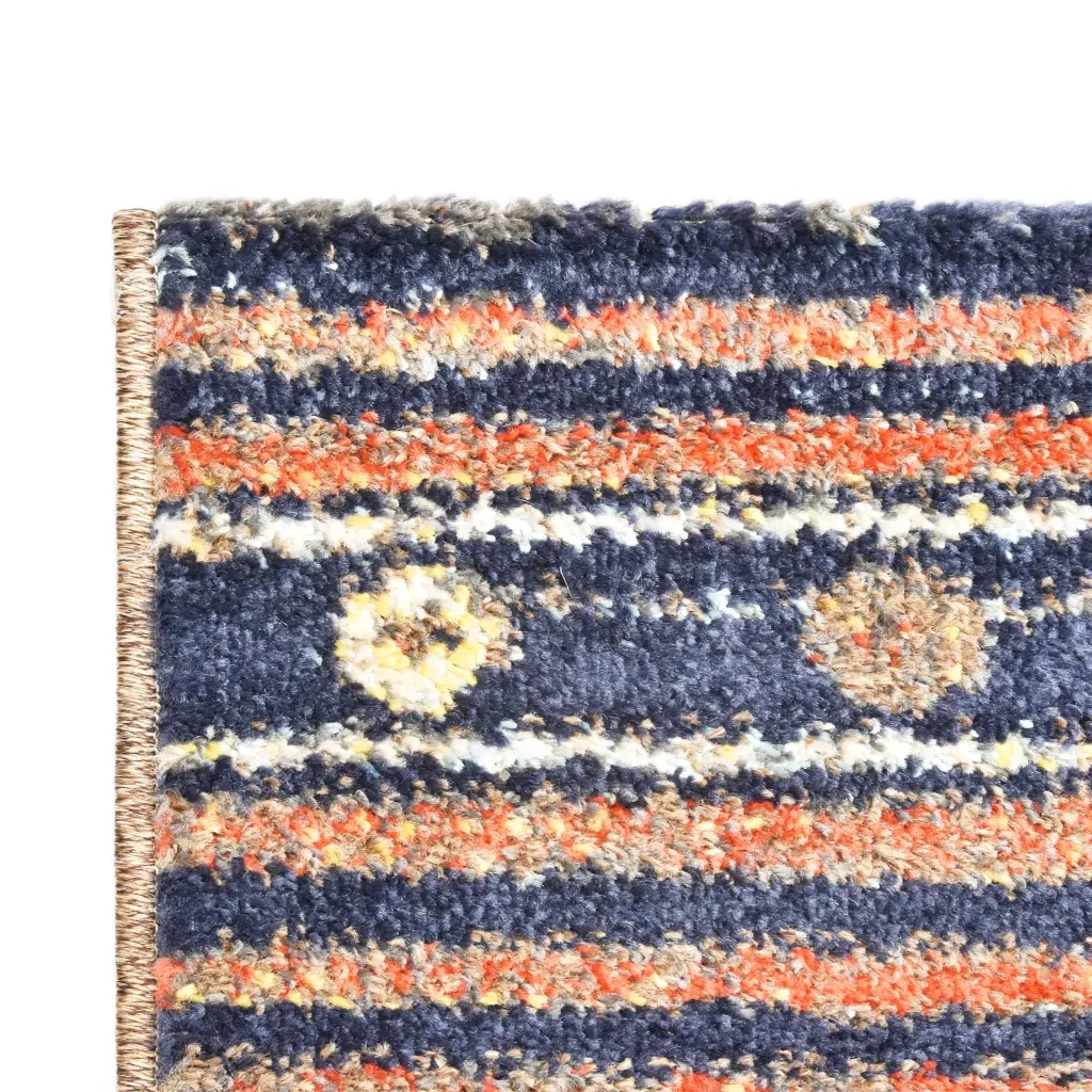 Tappeto Blu e Arancione 160x230 cm in PP 134280