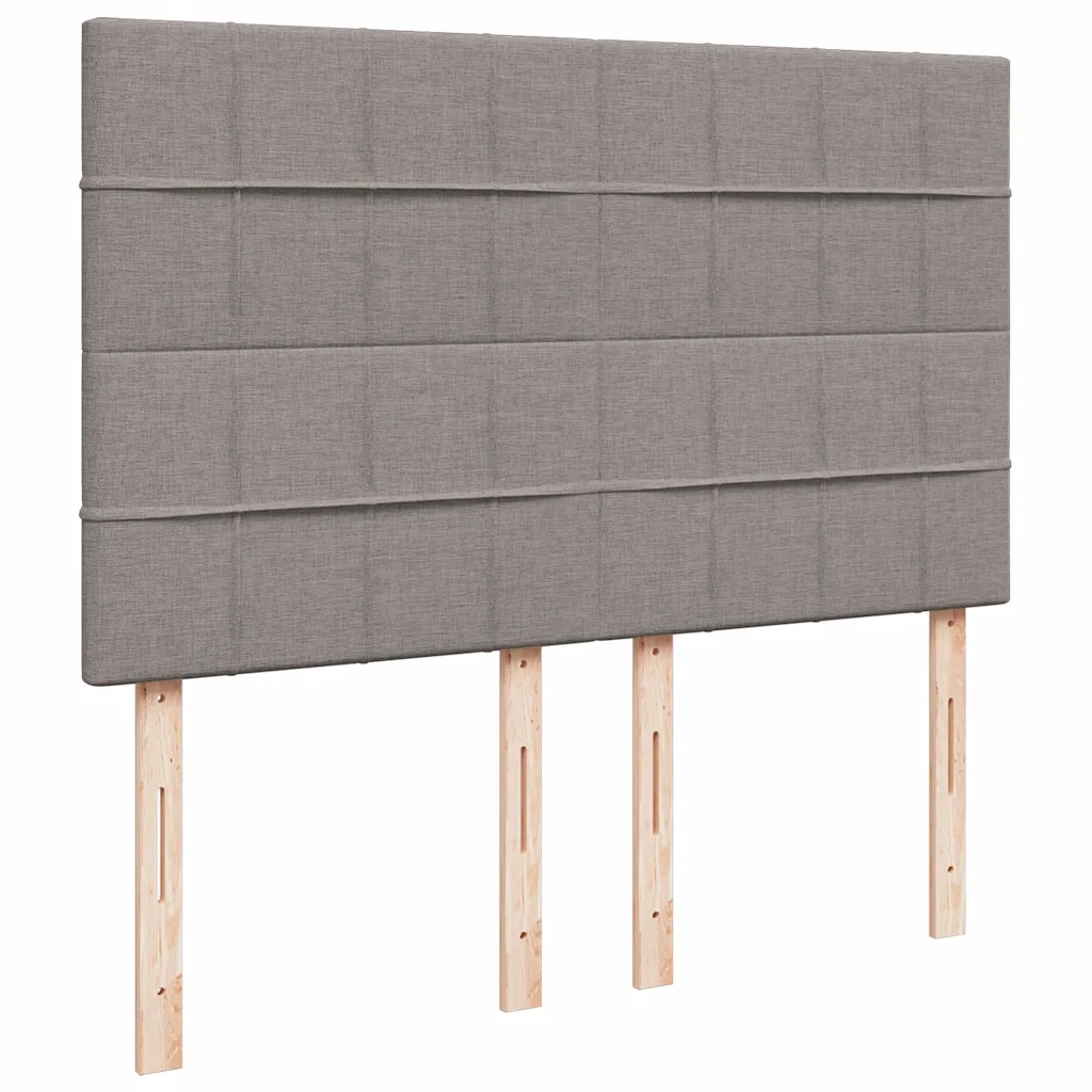 Giroletto a Molle con Materasso Tortora 140x200 cm in Tessuto 3294383