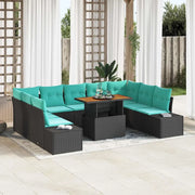 Set Divano da Giardino 10 pz 9-Numero di posti 3350011