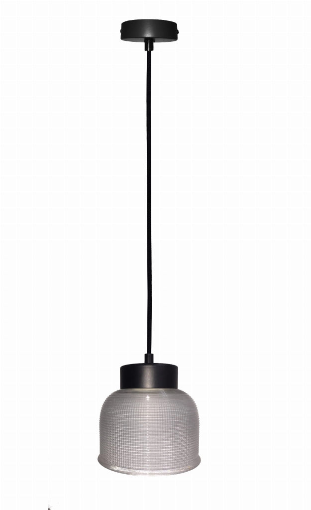 Lampada a sospensione Candellux Liverpool E27 vetro grigio