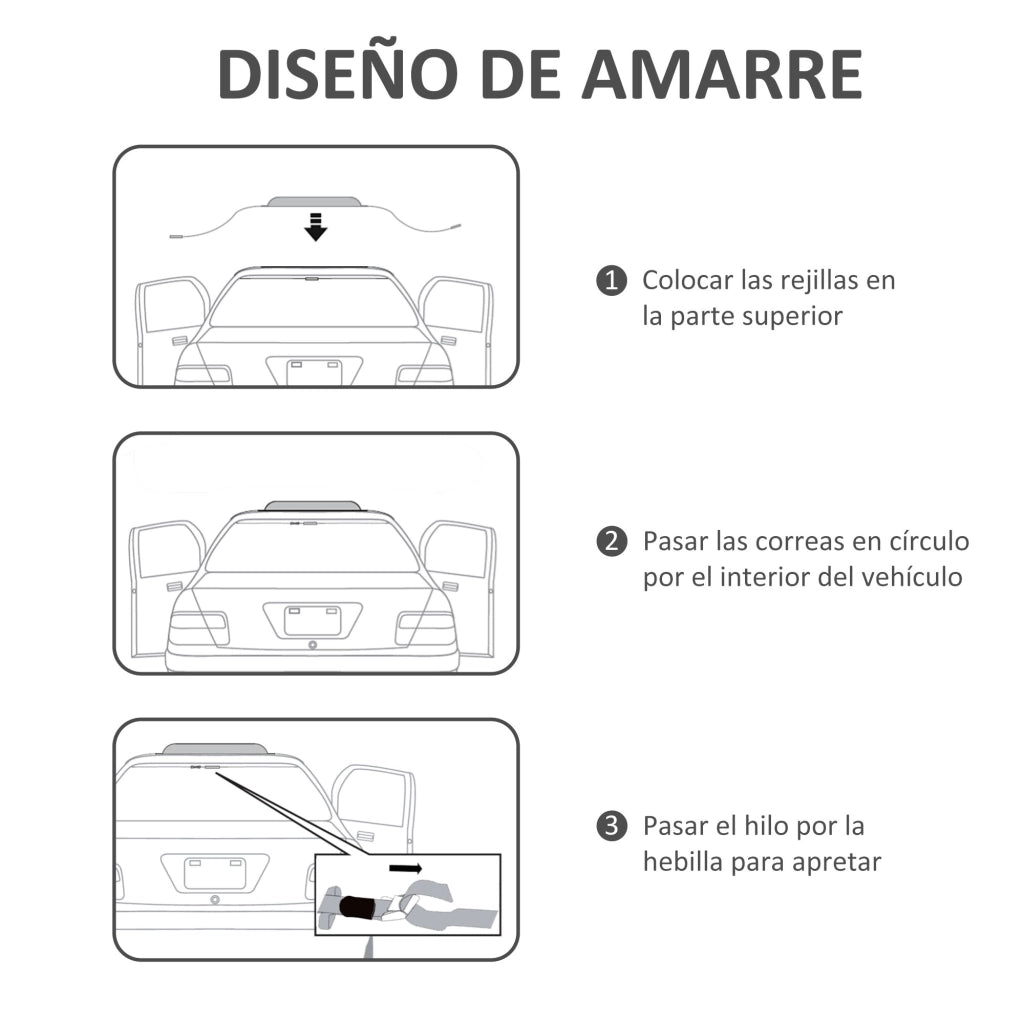 Barre Portatutto per Auto ¨C Minimal ¨C 2 Pezzi 85x10x8 cm Nero
