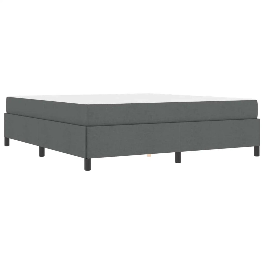 Letto a molle Grigio scuro 180 x 200 cm Tessuto