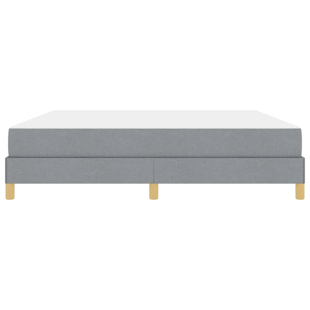 Letto a molle con materasso Grigio chiaro 180 x 200 cm Tessuto