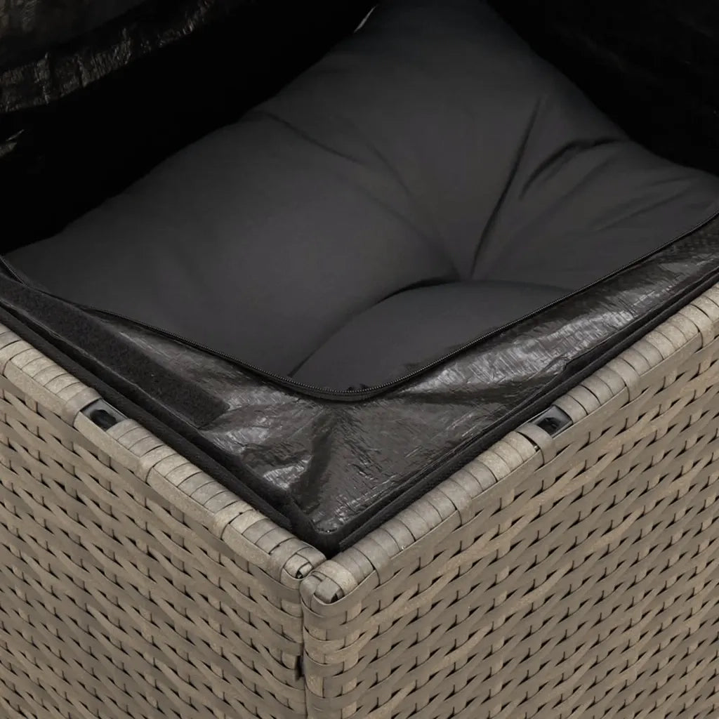 Set Divano da Giardino 8 pz con Cuscini Grigio in Polyrattan 3255850