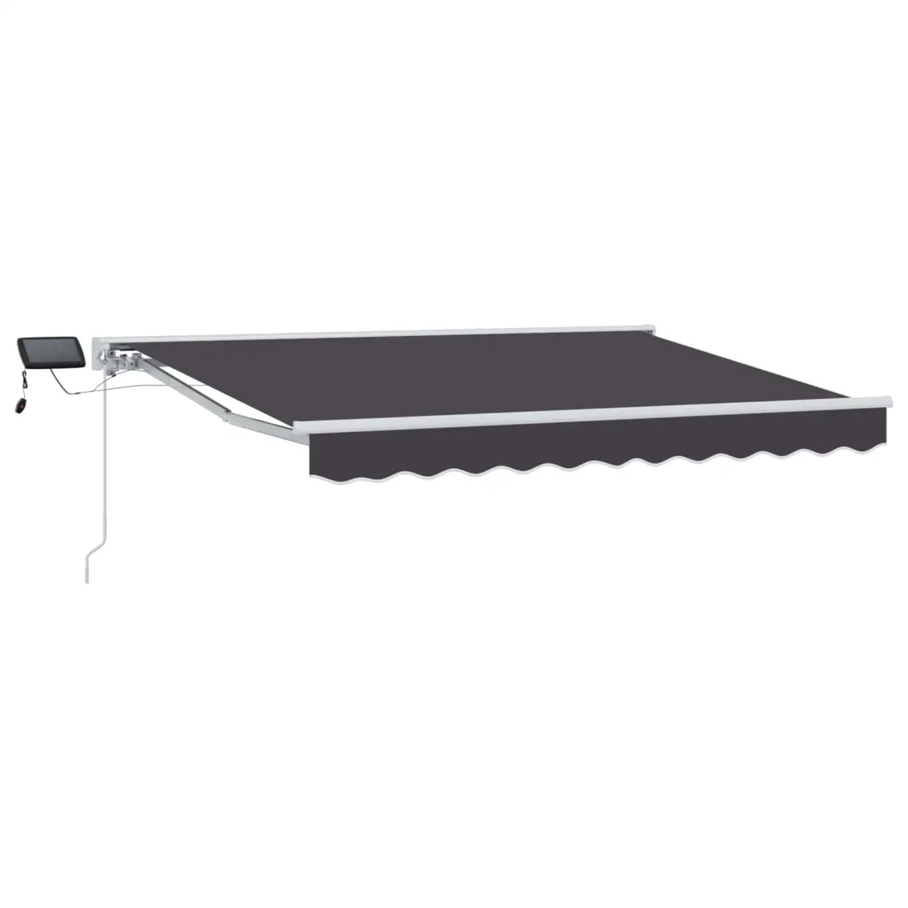 Cornice per Tenda Manuale con LED Bianco e Antracite 3 x 2,5 m 3420575