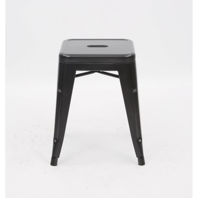 Set di 4 Sgabelli Bar Victoria Small Nero 38x38x45 5