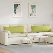 Cuscini da Divano 2 pcs Verde chiaro 120 x 40 cm Tessuto 42013792