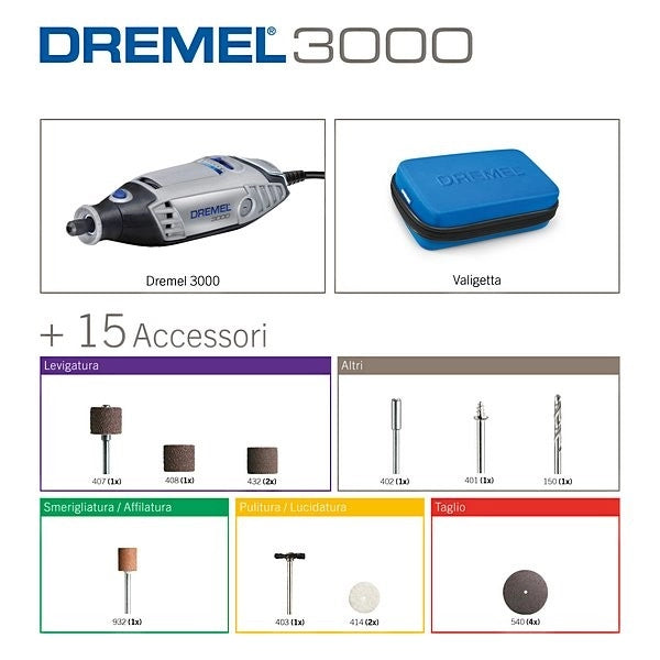 F0133000JC - MULTIUTENSILE DREMEL 3000