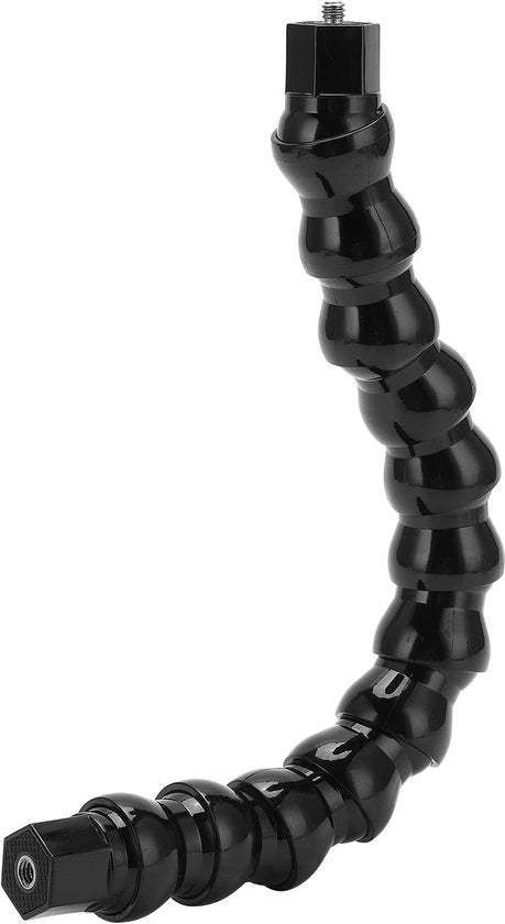 Supporto per Teleobiettivo Flessibile a 12 Sezioni - 1/4 Pollice Porta Giroscopio - Supporto per Fotocamera Sportiva - Leggero e Duraturo - Copertura di Tutte le Angolazioni - Braccio per Fotocamera