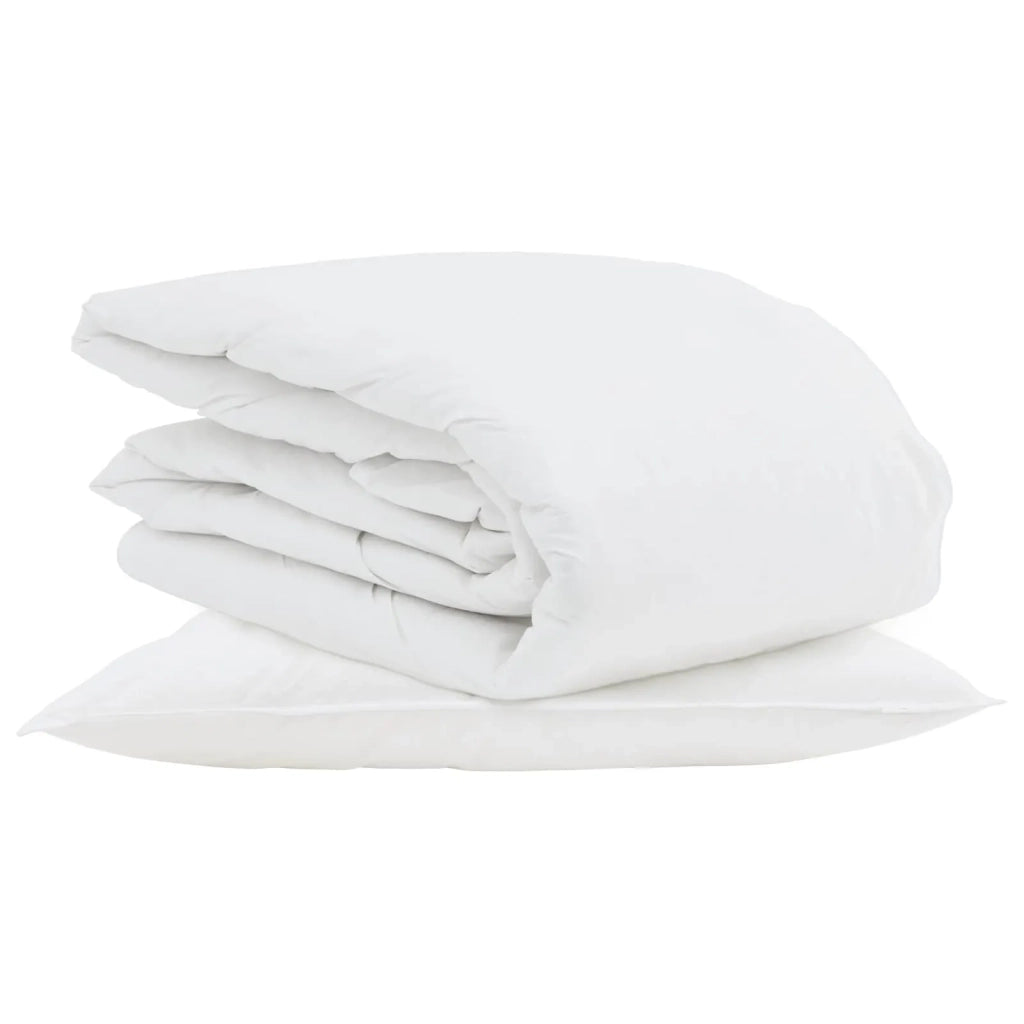 Duvet Estivo con cuscino 2 pcs Bianco Piuma d'anatra 3376251