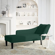 Sdraio con Bracciolo Destro in Velluto Verde Scuro 4009794