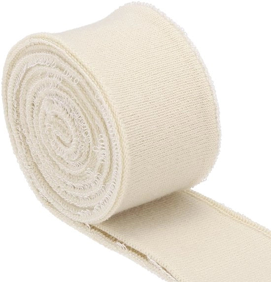 Manopole elastiche 3,5 cm x 80 m - Manopole di cotone a rilievo - Per cucire - Per uso do-it-yourself - Alta elasticità - Tenuta del calore