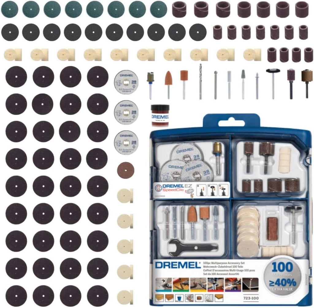 SET 100 ACCESSORI UTENSILE MULTIFUNZIONE DREMEL  723/2615S723JA + CUSTODIA