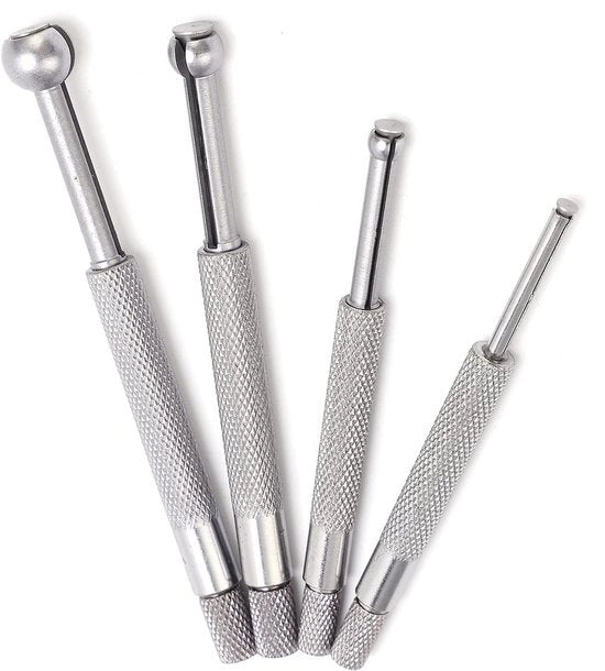 Set di Micrometro Telescopico 3-13mm con 4 Stuks per la Misura di Piccoli Fori in Acciaio