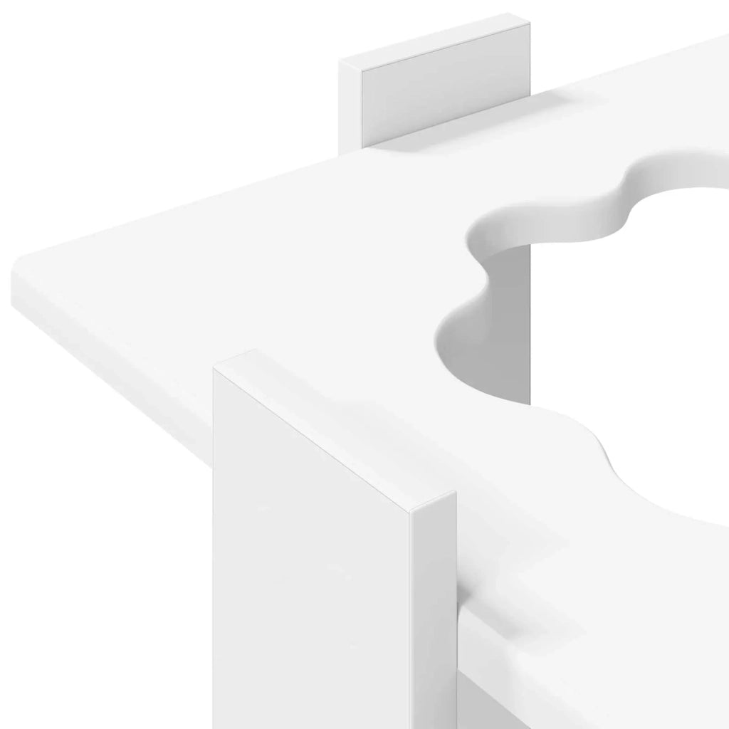 Supporto per stecche da biliardo Legno ingegnerizzato Bianco 8006782