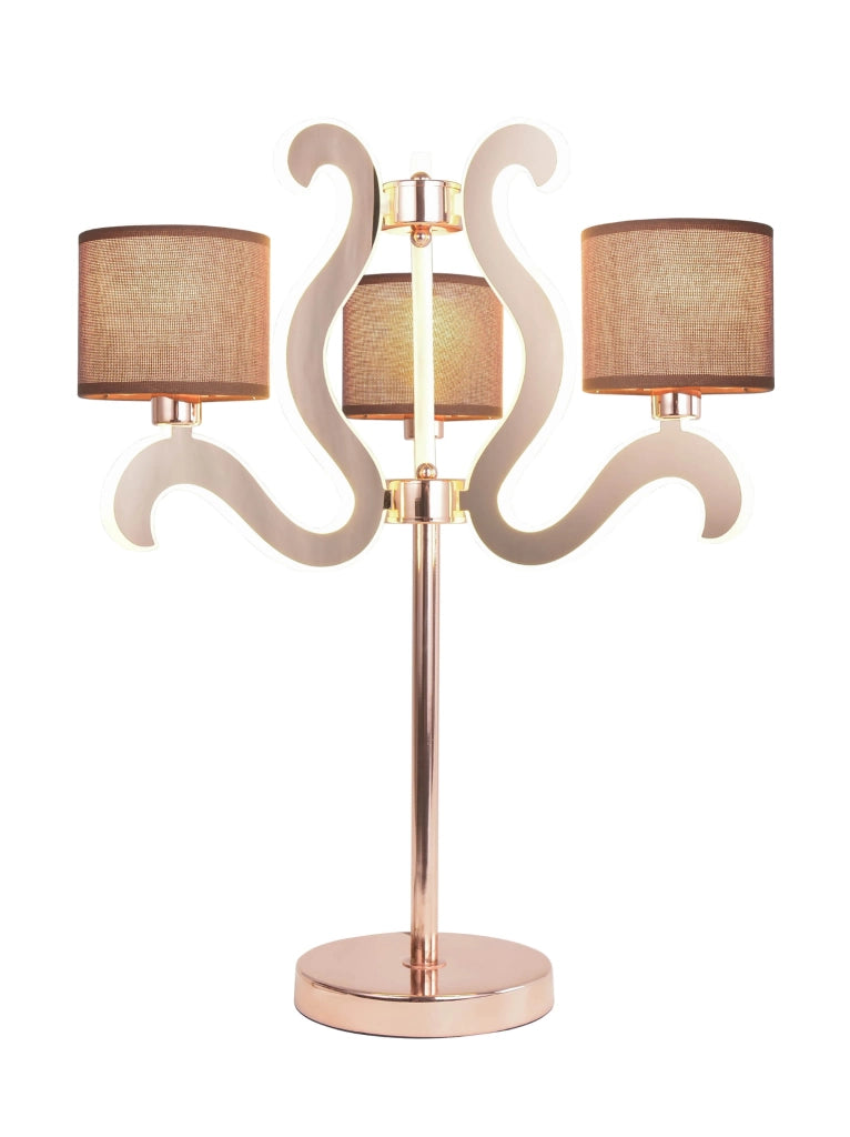 Lampada da tavolo Candellux Ambrosia 43-33925 rame E14