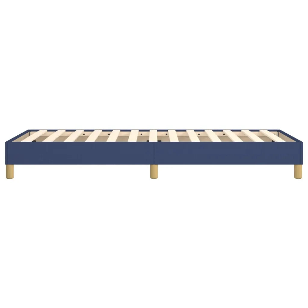 Struttura Letto a Rete a Molle Blu 90x200 cm in Tessuto 3120588