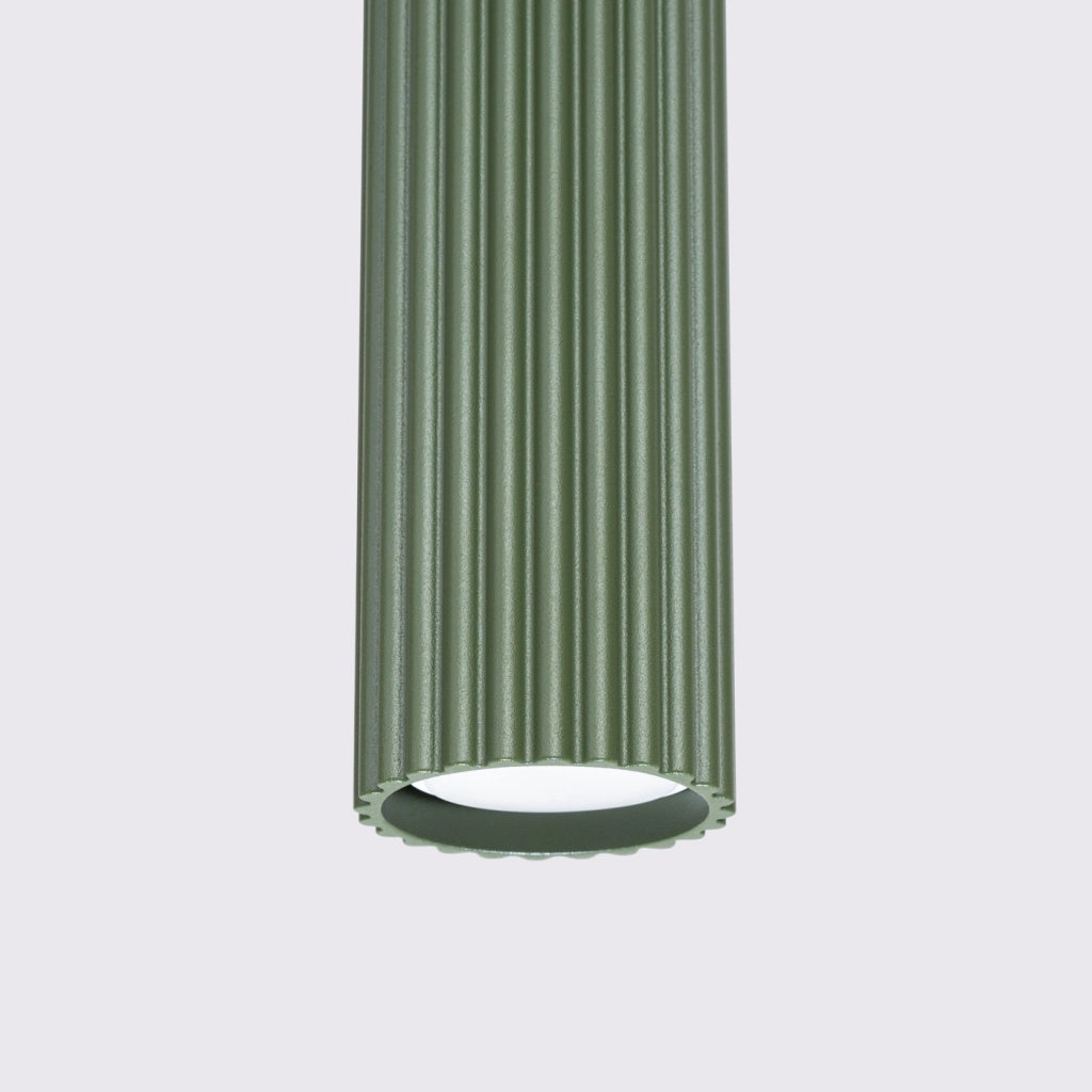 Lampada a sospensione KARBON 1 verde oliva