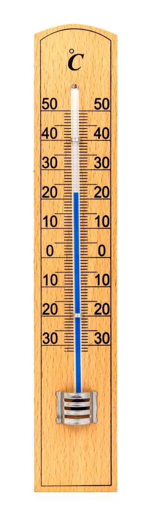 Termometro per Interno Esterno in Legno 20 cm
