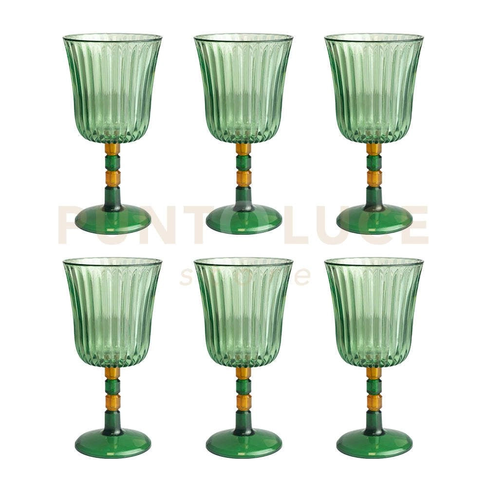SET 6 CALICI GINEVRA VERDE